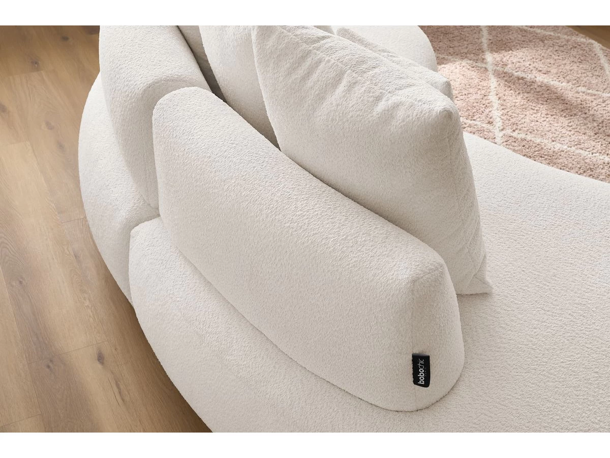 Canapé Droit Fixe 3 Places SAINT-GERMAIN Tissu Bouclette 8 Canapé Droit Fixe 3 Places SAINT-GERMAIN Tissu Bouclette – Image 6