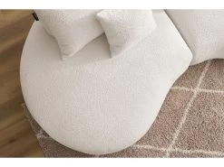 Canapé Droit Fixe 3 Places SAINT-GERMAIN Tissu Bouclette 19 Canapé Droit Fixe 3 Places SAINT-GERMAIN Tissu Bouclette -Velvet Magasin canape droit fixe 3 places saint germain tissu bouclette 7