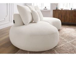 Canapé Droit Fixe 3 Places SAINT-GERMAIN Tissu Bouclette 20 Canapé Droit Fixe 3 Places SAINT-GERMAIN Tissu Bouclette -Velvet Magasin canape droit fixe 3 places saint germain tissu bouclette 8