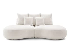 Canapé Droit Fixe 3 Places SAINT-GERMAIN Tissu Bouclette 21 Canapé Droit Fixe 3 Places SAINT-GERMAIN Tissu Bouclette -Velvet Magasin canape droit fixe 3 places saint germain tissu bouclette 9