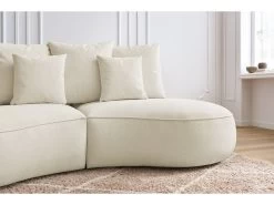 Canapé Droit Fixe 3 Places SAINT-GERMAIN Tissu Texturé -Velvet Magasin canape droit fixe 3 places saint germain tissu texture 8