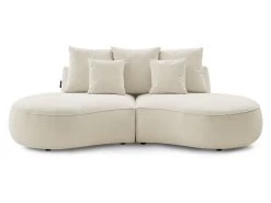 Canapé Droit Fixe 3 Places SAINT-GERMAIN Tissu Texturé -Velvet Magasin canape droit fixe 3 places saint germain tissu texture 9