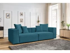 Canapé Droit Fixe 3 Places VAUBAN Velours Côtelé 15 Canapé Droit Fixe 3 Places VAUBAN Velours Côtelé -Velvet Magasin canape droit fixe 3 places vauban velours cotele 3