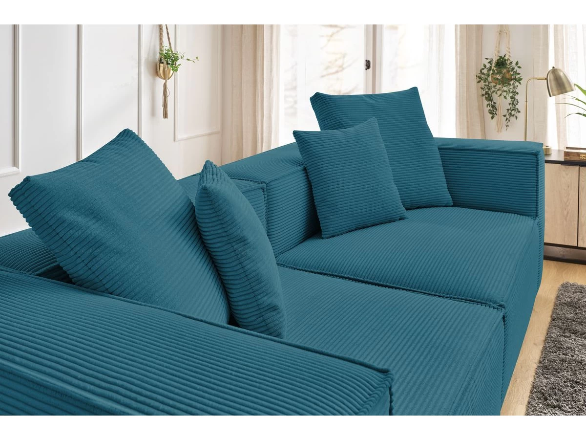 Canapé Droit Fixe 3 Places VAUBAN Velours Côtelé 8 Canapé Droit Fixe 3 Places VAUBAN Velours Côtelé – Image 6