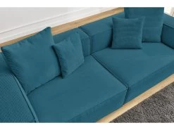 Canapé Droit Fixe 3 Places VAUBAN Velours Côtelé 18 Canapé Droit Fixe 3 Places VAUBAN Velours Côtelé -Velvet Magasin canape droit fixe 3 places vauban velours cotele 6