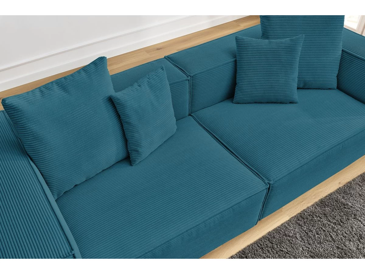 Canapé Droit Fixe 3 Places VAUBAN Velours Côtelé 9 Canapé Droit Fixe 3 Places VAUBAN Velours Côtelé – Image 7