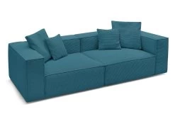 Canapé Droit Fixe 3 Places VAUBAN Velours Côtelé 21 Canapé Droit Fixe 3 Places VAUBAN Velours Côtelé -Velvet Magasin canape droit fixe 3 places vauban velours cotele 9