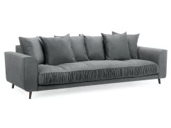 Canapé Droit Fixe 4 Places CHAMBORD -Velvet Magasin canape droit fixe 4 places chambord 7