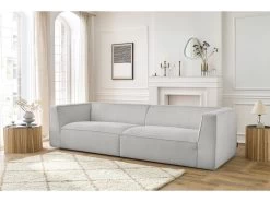 Canapé Droit Fixe 5 Places MOLIERE Velours Côtelé -Velvet Magasin canape droit fixe 5 places moliere velours cotele 3