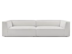 Canapé Droit Fixe 5 Places MOLIERE Velours Côtelé -Velvet Magasin canape droit fixe 5 places moliere velours cotele 7