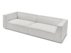 Canapé Droit Fixe 5 Places MOLIERE Velours Côtelé -Velvet Magasin canape droit fixe 5 places moliere velours cotele 8