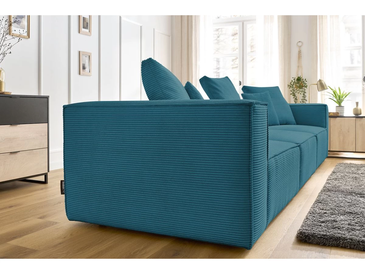 Canapé Droit Fixe Modulable 4 Places VAUBAN Velours Côtelé 10 Canapé Droit Fixe Modulable 4 Places VAUBAN Velours Côtelé – Image 8