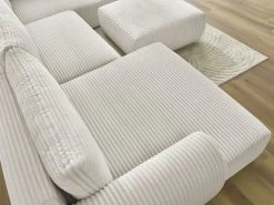 Canapé Panoramique Convertible Coffre LUCIEN Gros Côtelé Doux Avec Pouf 17 Canapé Panoramique Convertible Coffre LUCIEN Gros Côtelé Doux Avec Pouf -Velvet Magasin canape panoramique convertible coffre lucien gros cotele doux avec pouf 5