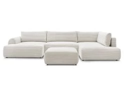 Canapé Panoramique Convertible Coffre LUCIEN Gros Côtelé Doux Avec Pouf 21 Canapé Panoramique Convertible Coffre LUCIEN Gros Côtelé Doux Avec Pouf -Velvet Magasin canape panoramique convertible coffre lucien gros cotele doux avec pouf 9