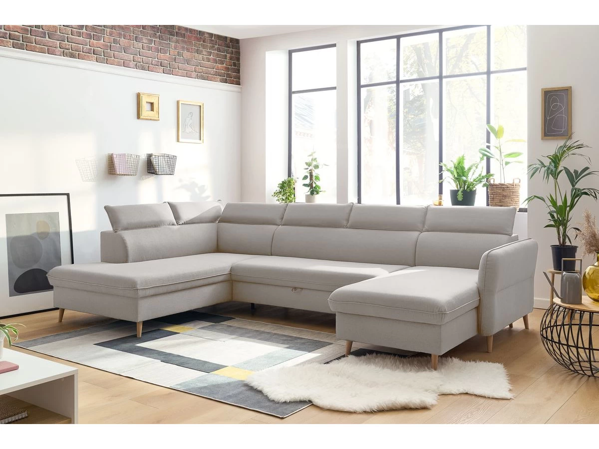 Canapé Panoramique Convertible Coffre MARCUS 5 Canapé Panoramique Convertible Coffre MARCUS – Image 3