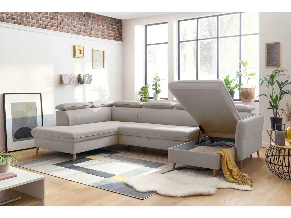 Canapé Panoramique Convertible Coffre MARCUS 7 Canapé Panoramique Convertible Coffre MARCUS – Image 5