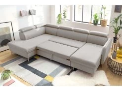 Canapé Panoramique Convertible Coffre MARCUS 17 Canapé Panoramique Convertible Coffre MARCUS -Velvet Magasin canape panoramique convertible coffre marcus 5