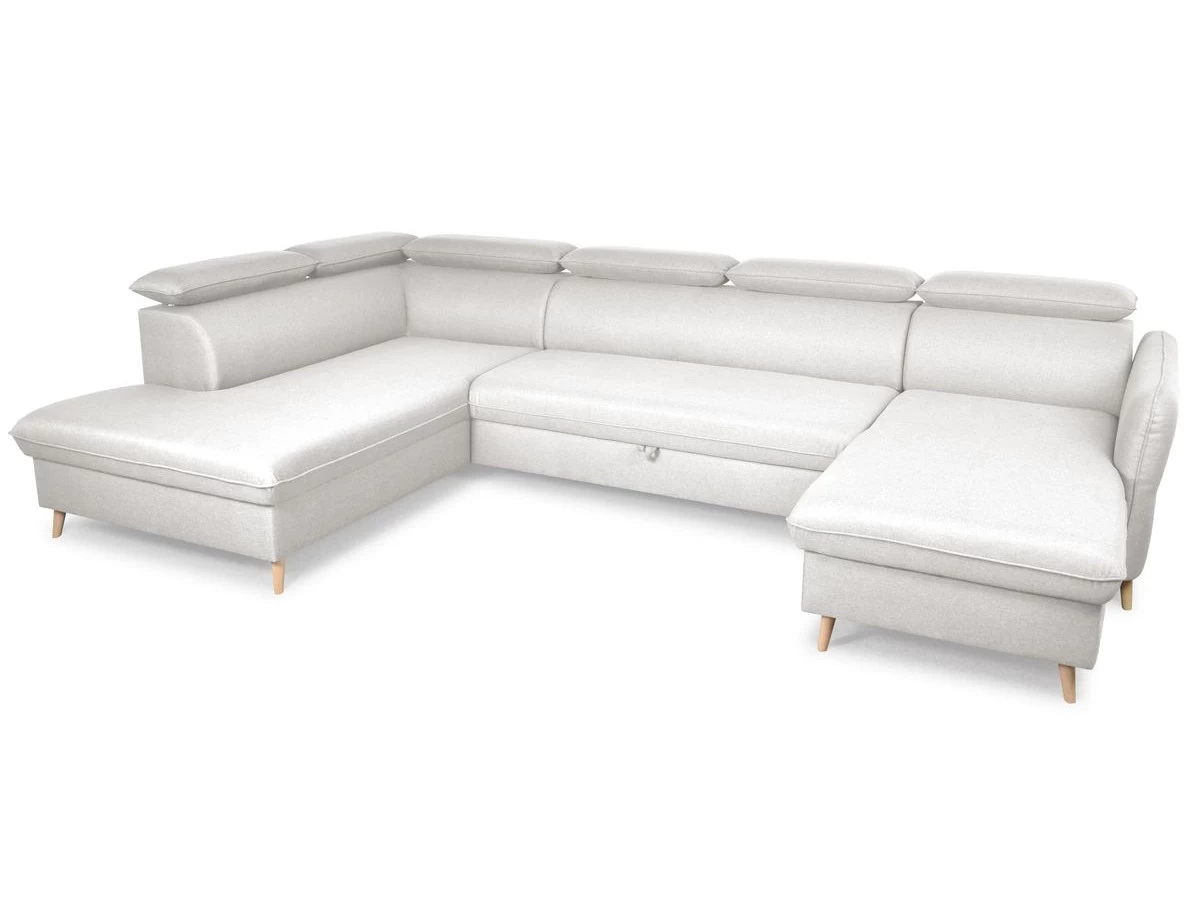 Canapé Panoramique Convertible Coffre MARCUS 3 Canapé Panoramique Convertible Coffre MARCUS