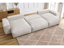 Canapé Panoramique Convertible Coffre Ultra Moelleux VOLTAIRE -Velvet Magasin canape panoramique convertible coffre ultra moelleux voltaire 4