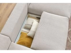 Canapé Panoramique Convertible Coffre Ultra Moelleux VOLTAIRE -Velvet Magasin canape panoramique convertible coffre ultra moelleux voltaire 8