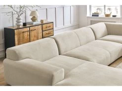 Canapé Panoramique Fixe LAVENA Tissu Velours 19 Canapé Panoramique Fixe LAVENA Tissu Velours -Velvet Magasin canape panoramique fixe lavena tissu velours 7