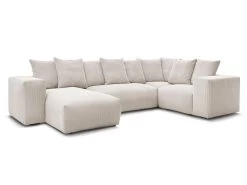 Canapé Panoramique Fixe Modulable Ultra Moelleux VOLTAIRE 1 Méridienne, 1 Chauffeuse 2 Place, 1 Angle, 1 Chauffeuse 1 Place