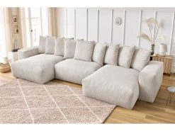 Canapé Panoramique Fixe Ultra Moelleux VOLTAIRE Velours Côtelé 16 Canapé Panoramique Fixe Ultra Moelleux VOLTAIRE Velours Côtelé -Velvet Magasin canape panoramique fixe ultra moelleux voltaire velours cotele 4