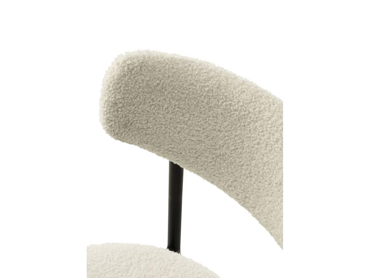 Chaise ZANA Tissu Bouclette 9 Chaise ZANA Tissu Bouclette – Image 7