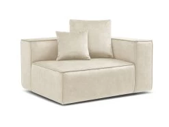 Chauffeuse 1 Place Avec Accoudoir Pour Canapé Modulable VAUBAN Velours