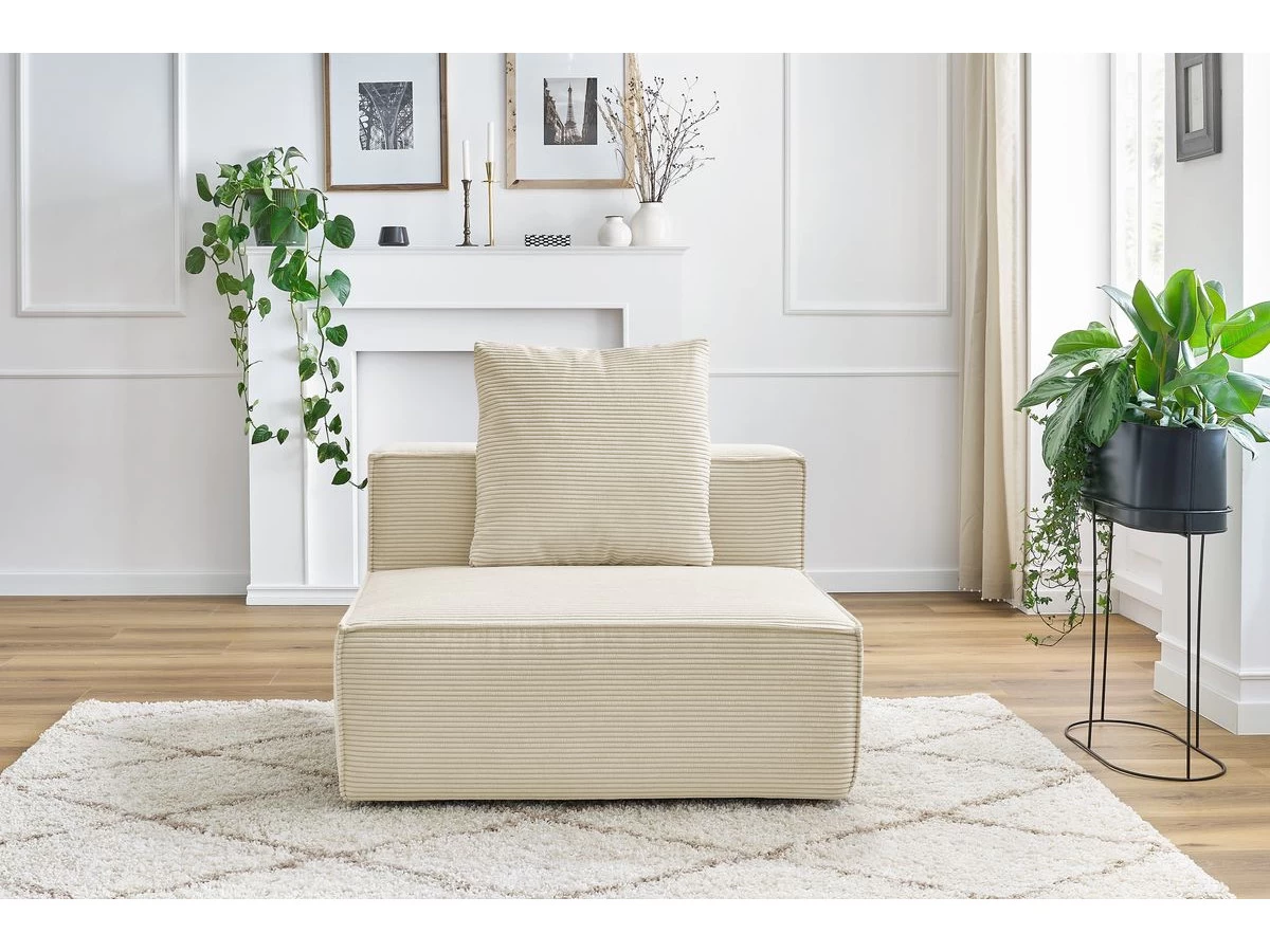 Chauffeuse 1 Place Pour Canapé Modulable VAUBAN Velours Côtelé 12 Chauffeuse 1 Place Pour Canapé Modulable VAUBAN Velours Côtelé – Image 10