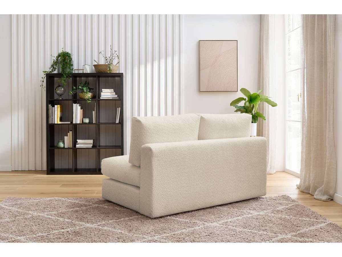 Chauffeuse 2 Places Pour Canapé Modulable Ultra Moelleux PARIS Tissu Bouclette 3 Chauffeuse 2 Places Pour Canapé Modulable Ultra Moelleux PARIS Tissu Bouclette