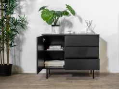 Velvet Magasin -Velvet Magasin commode 3 tiroirs corneille tasseaux pin massif 1