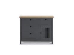 Commode 4 Tiroirs 1 Porte CAPRI Gris Et Bois Clair -Velvet Magasin commode 4 tiroirs 1 porte capri gris et bois clair 4