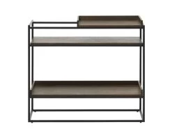 Console 3 étagères SIMIANE Chêne -Velvet Magasin console 3 etageres simiane chene 2