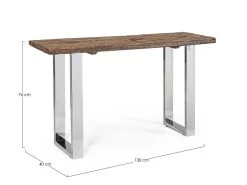 Console WILLIAM Bois Massif -Velvet Magasin console william bois massif 3