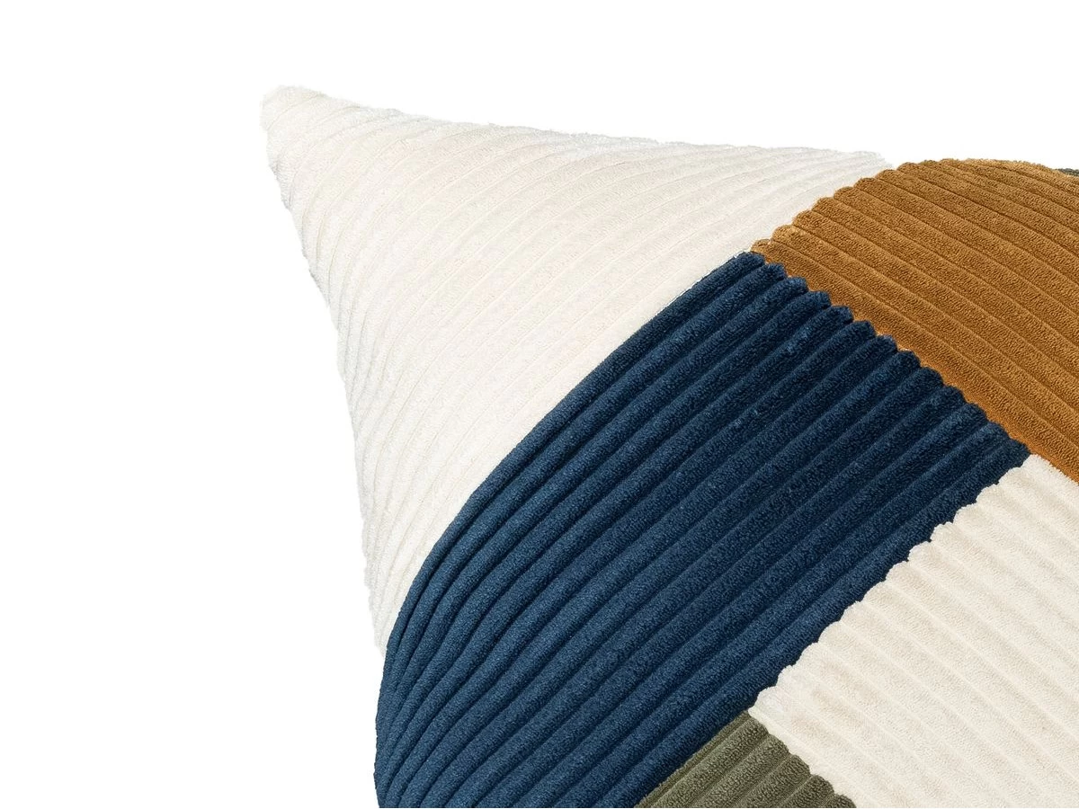 Coussin Patchwork Réversible 60 X 60 Cm LARA 6 Coussin Patchwork Réversible 60 X 60 Cm LARA – Image 4