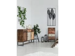 Décoration Murale Feuilles ROMIE Noir