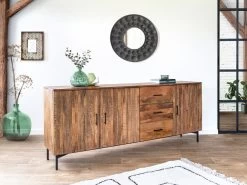 Ensemble BALTHAZAR Avec Buffet 200 Cm + Meuble TV Bois Massif De Manguier 14 Ensemble BALTHAZAR Avec Buffet 200 Cm + Meuble TV Bois Massif De Manguier -Velvet Magasin ensemble balthazar avec buffet 200 cm meuble tv bois massif de manguier 2