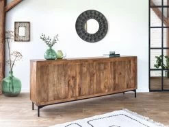 Ensemble BALTHAZAR Avec Buffet 200 Cm + Meuble TV Bois Massif De Manguier 16 Ensemble BALTHAZAR Avec Buffet 200 Cm + Meuble TV Bois Massif De Manguier -Velvet Magasin ensemble balthazar avec buffet 200 cm meuble tv bois massif de manguier 4