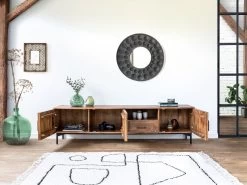 Ensemble BALTHAZAR Avec Buffet 200 Cm + Meuble TV Bois Massif De Manguier 20 Ensemble BALTHAZAR Avec Buffet 200 Cm + Meuble TV Bois Massif De Manguier -Velvet Magasin ensemble balthazar avec buffet 200 cm meuble tv bois massif de manguier 8