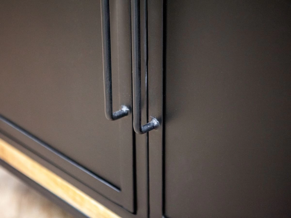 Ensemble BEAUBOURG Avec Buffet 200 Cm + Bibliothèque Bois De Manguier 10 Ensemble BEAUBOURG Avec Buffet 200 Cm + Bibliothèque Bois De Manguier – Image 8