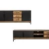 Ensemble BEAUBOURG Avec Buffet 200 Cm + Meuble TV Bois De Manguier -Velvet Magasin ensemble beaubourg avec buffet 200 cm meuble tv bois de manguier