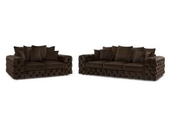 Ensemble Canapé Droit Fixe 3 + 2 Places Chesterfield VERSAILLES