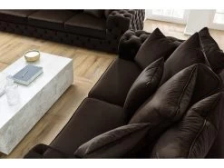 Ensemble Canapé Droit Fixe 3 + 2 Places Chesterfield VERSAILLES 18 Ensemble Canapé Droit Fixe 3 + 2 Places Chesterfield VERSAILLES -Velvet Magasin ensemble canape droit fixe 3 2 places chesterfield versailles 6