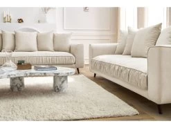 Ensemble Canapé Droit Fixe 4 + 3 Places CHAMBORD -Velvet Magasin ensemble canape droit fixe 4 3 places chambord 7