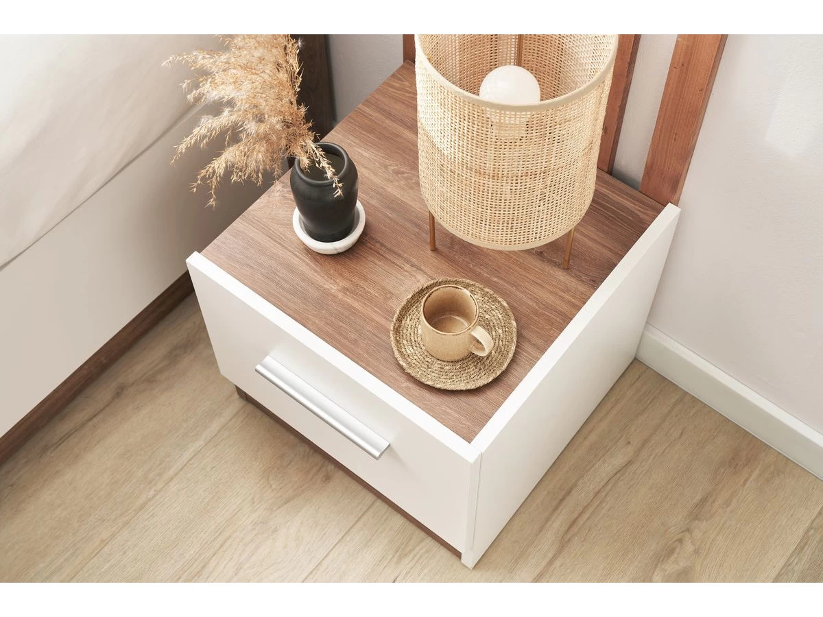 Ensemble De Deux Chevets 1 Tiroir ZENITA 4 Ensemble De Deux Chevets 1 Tiroir ZENITA – Image 2