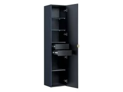 Ensemble De Salle De Bain 120 Cm PHARA Avec Colonne Bleu Et Or -Velvet Magasin ensemble de salle de bain 120 cm phara avec colonne bleu et or 7