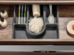 Ensemble De Salle De Bain 140 Cm ZINA Avec Colonne Et Meuble Pharmacie Chêne Et Noir -Velvet Magasin ensemble de salle de bain 140 cm zina avec colonne et meuble pharmacie chene et noir 6