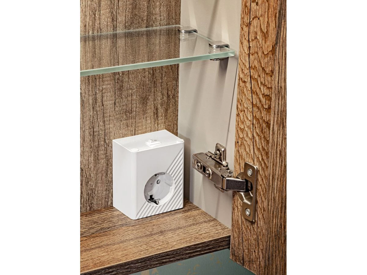 Ensemble De Salle De Bain 180 Cm FANNY Avec Colonne Et Armoires Murales 80cm Avec Miroirs Taupe 11 Ensemble De Salle De Bain 180 Cm FANNY Avec Colonne Et Armoires Murales 80cm Avec Miroirs Taupe â Image 9