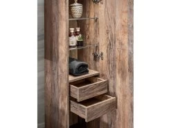 Ensemble De Salle De Bain 180 Cm ZINA Avec Colonne Et Meuble Pharmacie -Velvet Magasin ensemble de salle de bain 180 cm zina avec colonne et meuble pharmacie 2